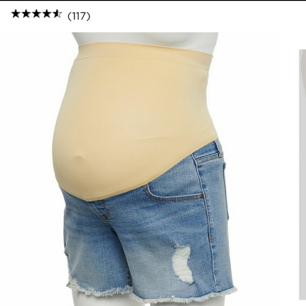Maternity Denim Boyfriend Shorts